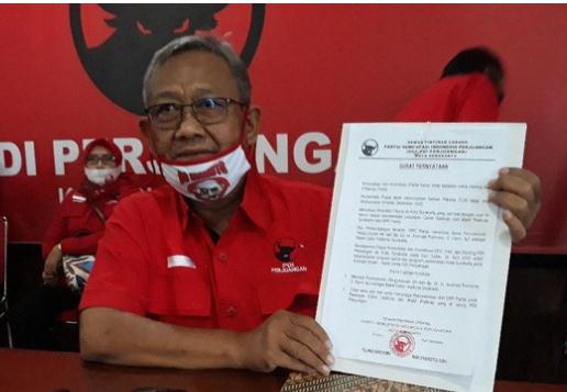 PDIP Menolak Pengunduran Diri Balon Wali Kota Solo Achmad Purnomo, sedangkan Putra Presiden Tetap Diminta Melanjutkan Pencalonannya
