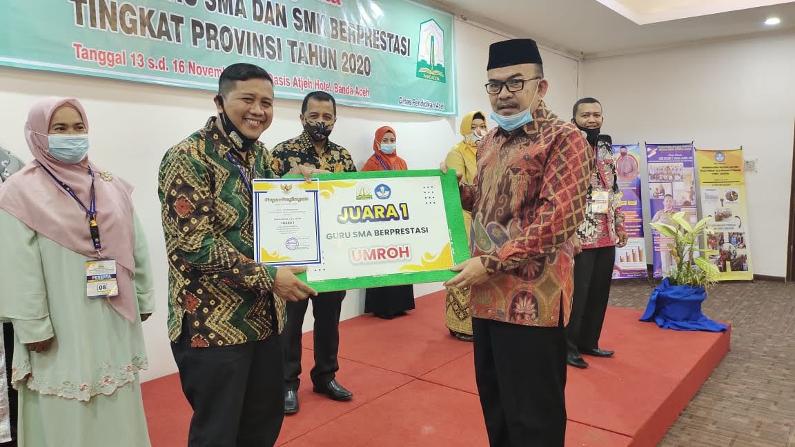 Khairuddin dan Faisal Raih Juara I Guru Berprestasi SMA dan SMK Tahun 2020