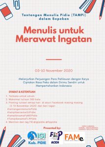 Kuatkan Literasi, IGI Gelar Tantangan Menulis Pidie