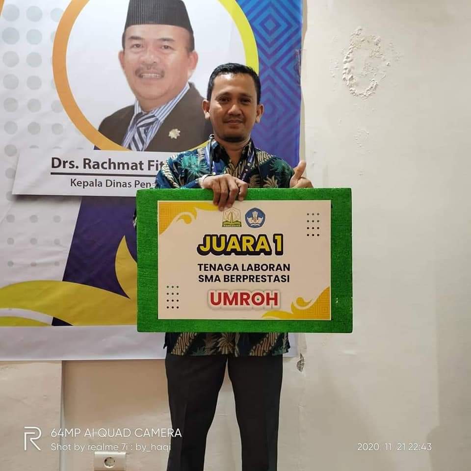 Baihaqi Terpilih Sebagai Laboran Terbaik Provinsi Aceh