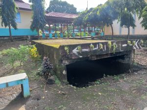 Bungker peninggalan Jepang di Halaman SMKN Sabang Bukti Sejarah