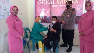Kapolres Pantau Vaksinasi Siswa SMKS ASD Foundation Bireuen