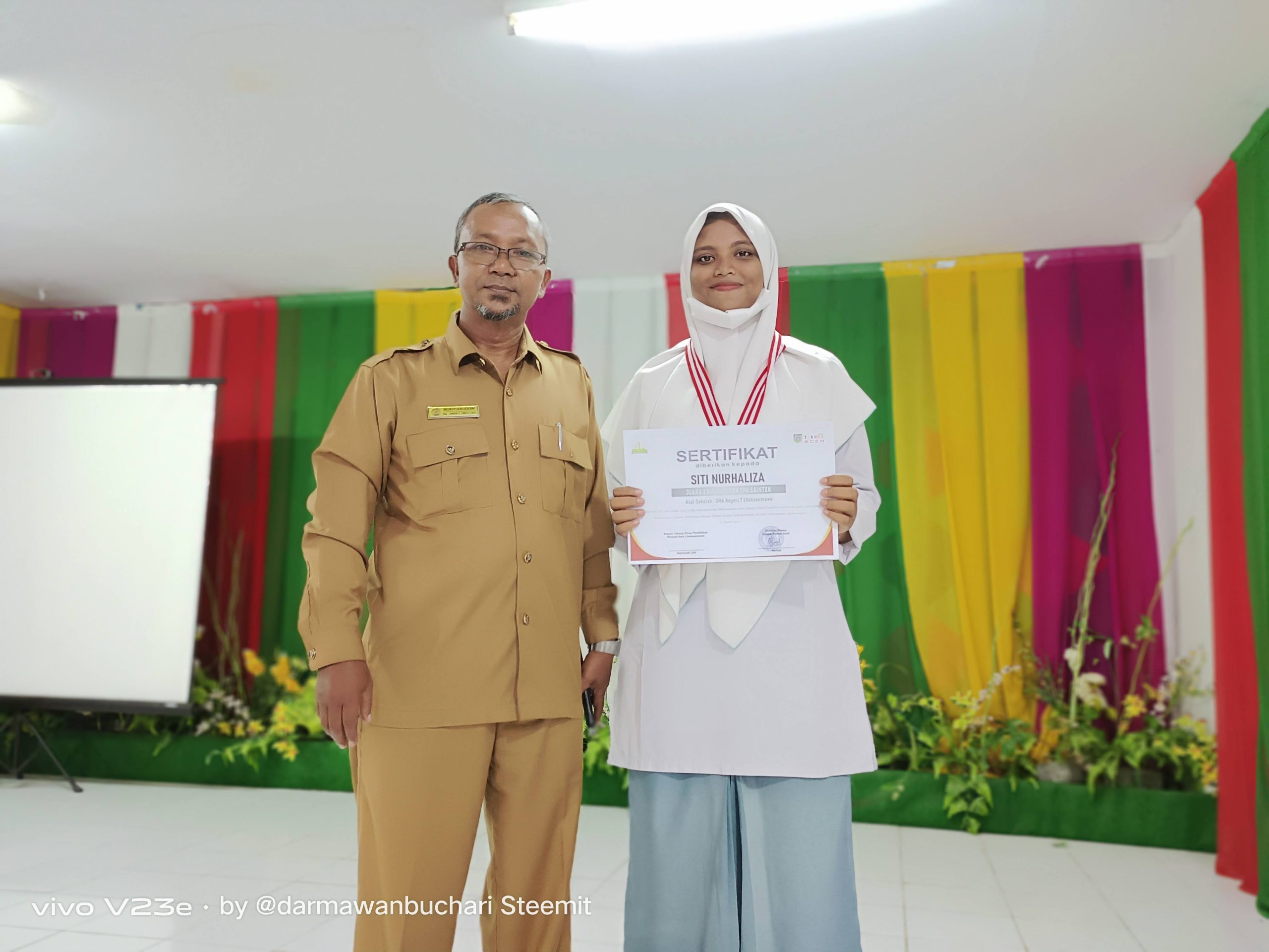 Siswa SMAN 7 Lhokseumawe, Siti Nurhaliza Raih Nilai Tertinggi Kedua Try Out UTBK Saintek se-Kota Lhokseumawe