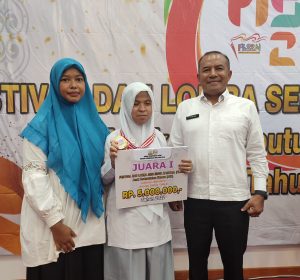 Siswi SLB Cahaya Aceh Timur Juara I MTQ pada Ajang FLS2N Tingkat Provinsi, KCD Janjikan Hadiah Al-Qur’an Brailer