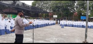 Polres Bersama Cabdin Bireuen Saweu Sikula di Sekolah Sasaran