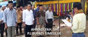 PJ Bupati Simeulue Kukuhkan Pengurus Paguyuban Rumpun Simolol Bersatu