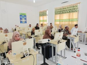 Calon Guru SMA Unggul Aceh Timur Ikut Seleksi Berbasis Digital