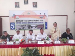 MKKS SMA Aceh Salurkan Bantuan Korban Banjir di Aceh Selatan