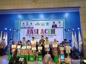 Kafilah BKPRMI Simeulue Boyong 3 Tropy Juara di Ajang FASI Provinsi Aceh