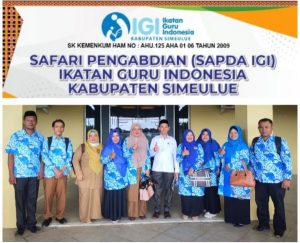 Sambut Hari Guru Nasional IGI Simeulue Gelar Bakti Sosial dan Sarasehan Pendidikan