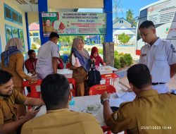 Peringati Tahun Baru 1445 H, SMKN 1 Jeunieb Bersama UTD RSUD Dr. Fauziah Gelar Donor Darah