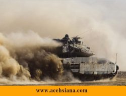 Buldoser Tempur Penjajah Israel Hancur oleh Bom Rakitan Hamas di Gaza