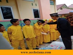 Muliakan Ramadan, SDN Suka Mulia Aceh Tamiang Santuni Anak Yatim