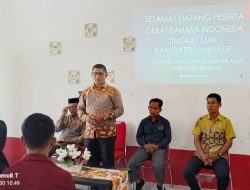 Cabdisdik Simeulue Gelar Lomba Debat Bahasa Tingkat SMA