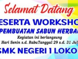 SMKN 1 Lokop Gelar Workshop Pembuatan Sabun Herbal, Hadirkan Pemateri dari Medan