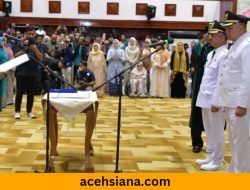 Pj Gubernur Lantik Tiga Pj Bupati/Walikota, Ingatkan untuk Sukseskan PON XXI dan Pilkada 2024
