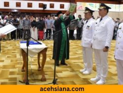 Pj Gubernur Aceh Lantik Pj Bupati Pidie, Gayo Lues, dan Pj Wali Kota Sabang