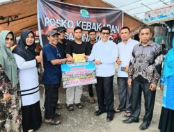 Cabdisdik Bersama MKKS SMA, SMK, SLB Simeulue Serahkan Bantuan untuk Korban Kebakaran Desa Sinabang