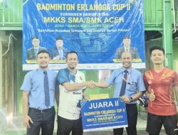 MKKS SMA dan SMK Aceh Zona I Gelar Turnamen Badminton Erlangga CUP II