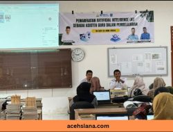 Guru SMAN 1 Padang Tiji Dilatih Pemanfaatan AI sebagai Asisten Guru