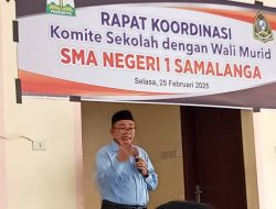 Kacabdin Bireuen Ajak Wali Siswa SMAN 1 Samalanga Perkuat Kontrol Anak di Malam Hari