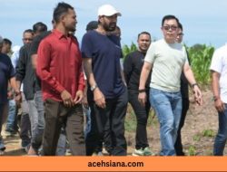 Gubernur Aceh Tinjau Lokasi Pembangunan Pabrik Rokok di Aceh Utara