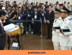 Gubernur Aceh Lantik Wali Kota Langsa, Tekankan Penguatan Pemerintahan