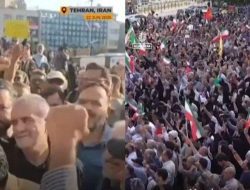 Iran Gantung Mati Cuak Perang di Depan Publik