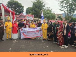 SMAN 4 Takengon Meriahkan Karnaval Budaya Nusantara HUT ke-80 RI