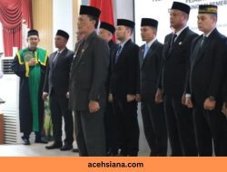 Wali Kota Sayuti Lantik A. Haris sebagai Sekda dan 11 Pejabat Eselon II
